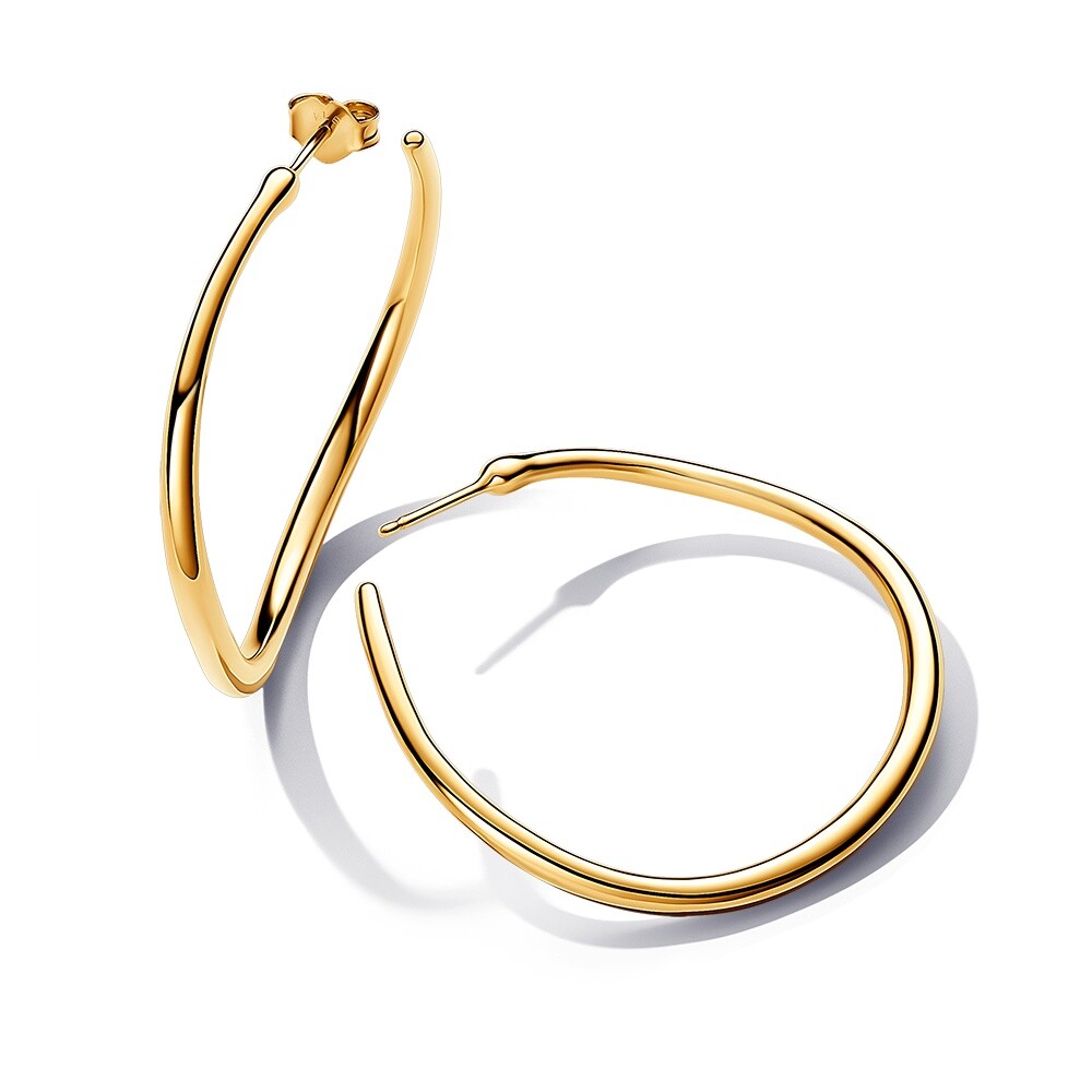 Pandora Pozlacené kruhové náušnice Essence Shine 263299C00