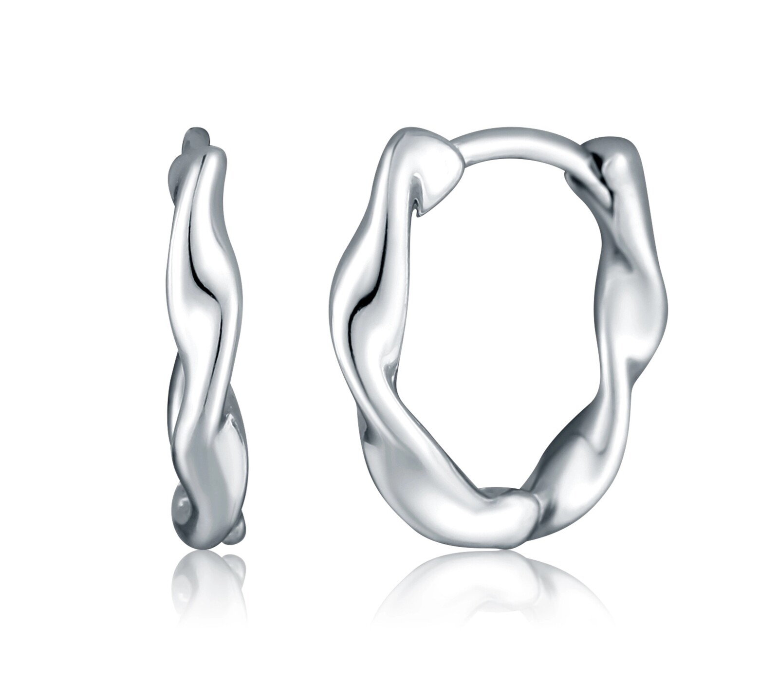 JVD Vlnité stříbrné kruhy SVLE2730X860000