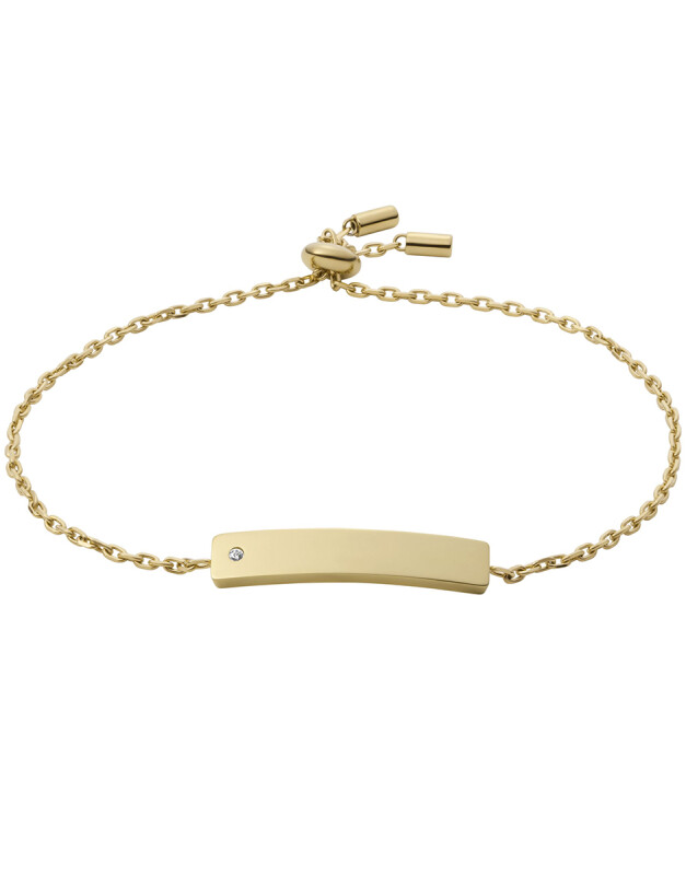 Fossil Stylový ocelový náramek s krystalem JOF00819710