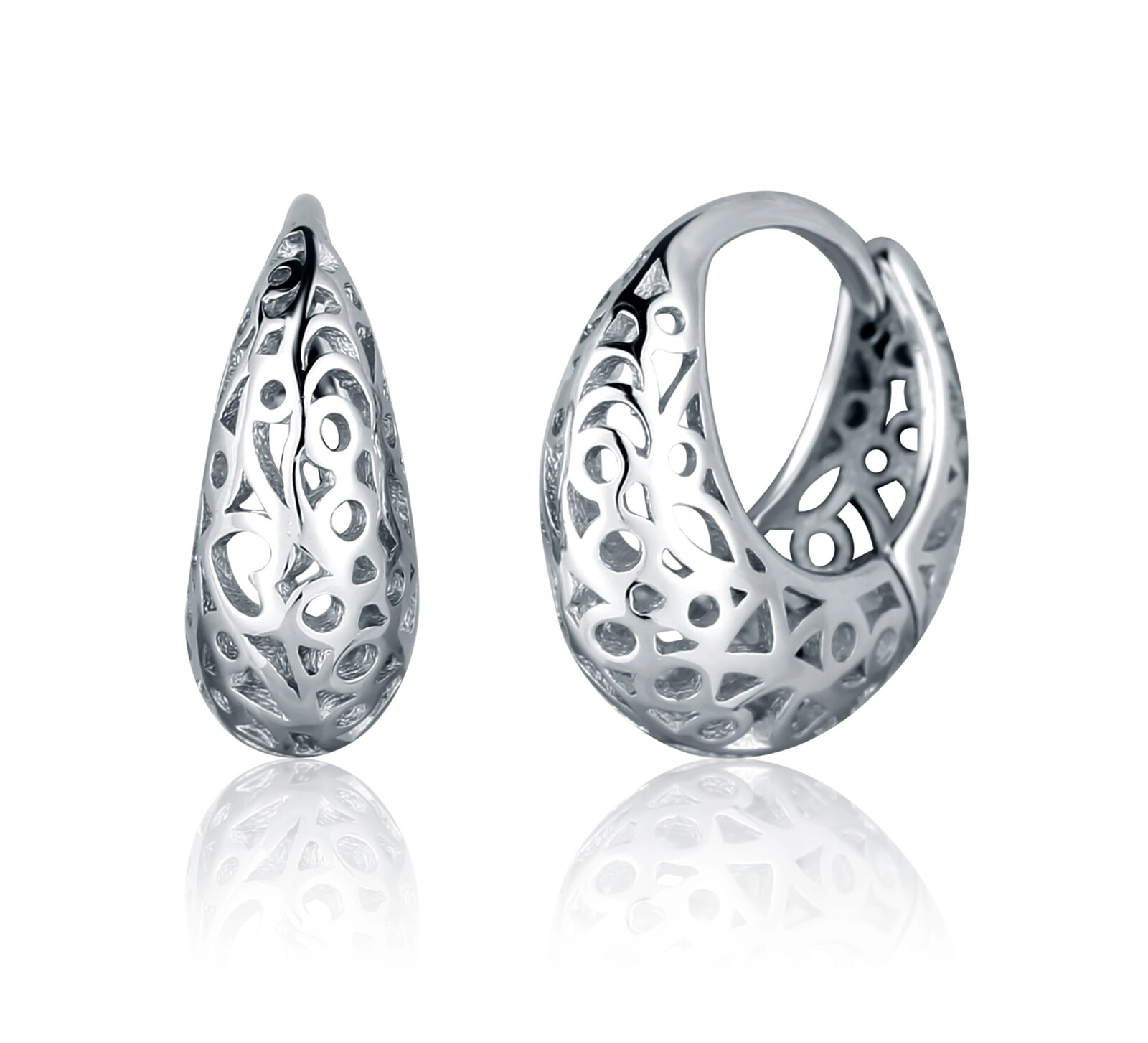 JVD Moderní oválné stříbrné náušnice SVLE2599X860000