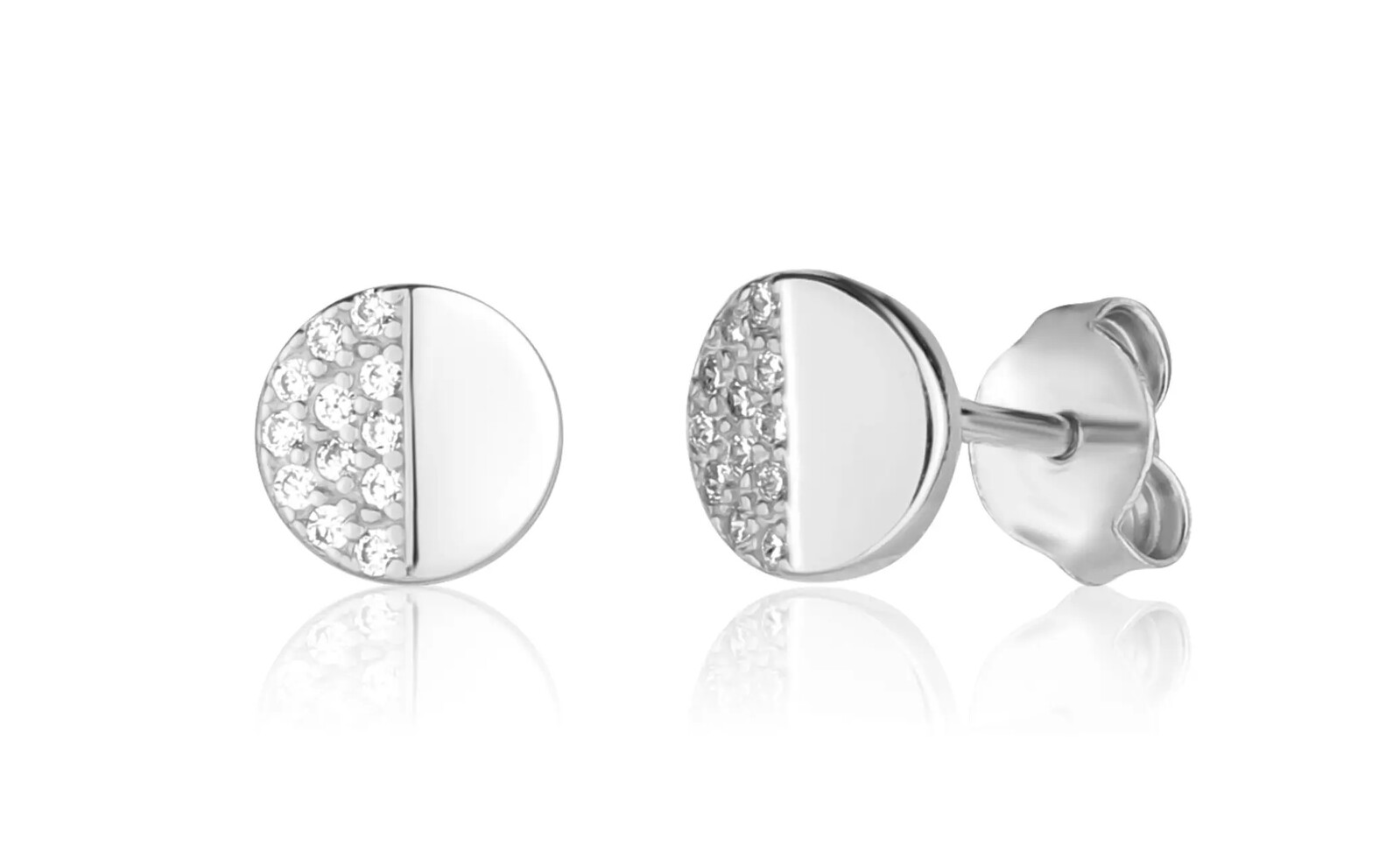 JVD Půvabné stříbrné náušnice pecky SVLE1171XH2BIPS