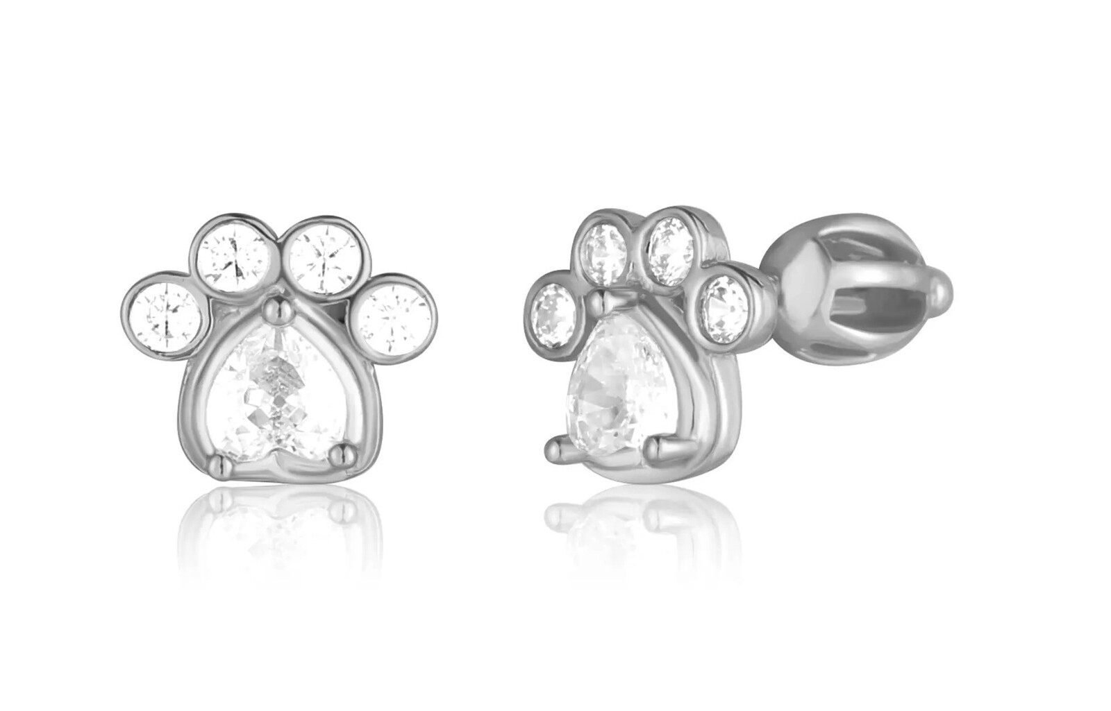 JVD Stříbrné náušnice Tlapka se zirkony SVLE3315XF3BISR