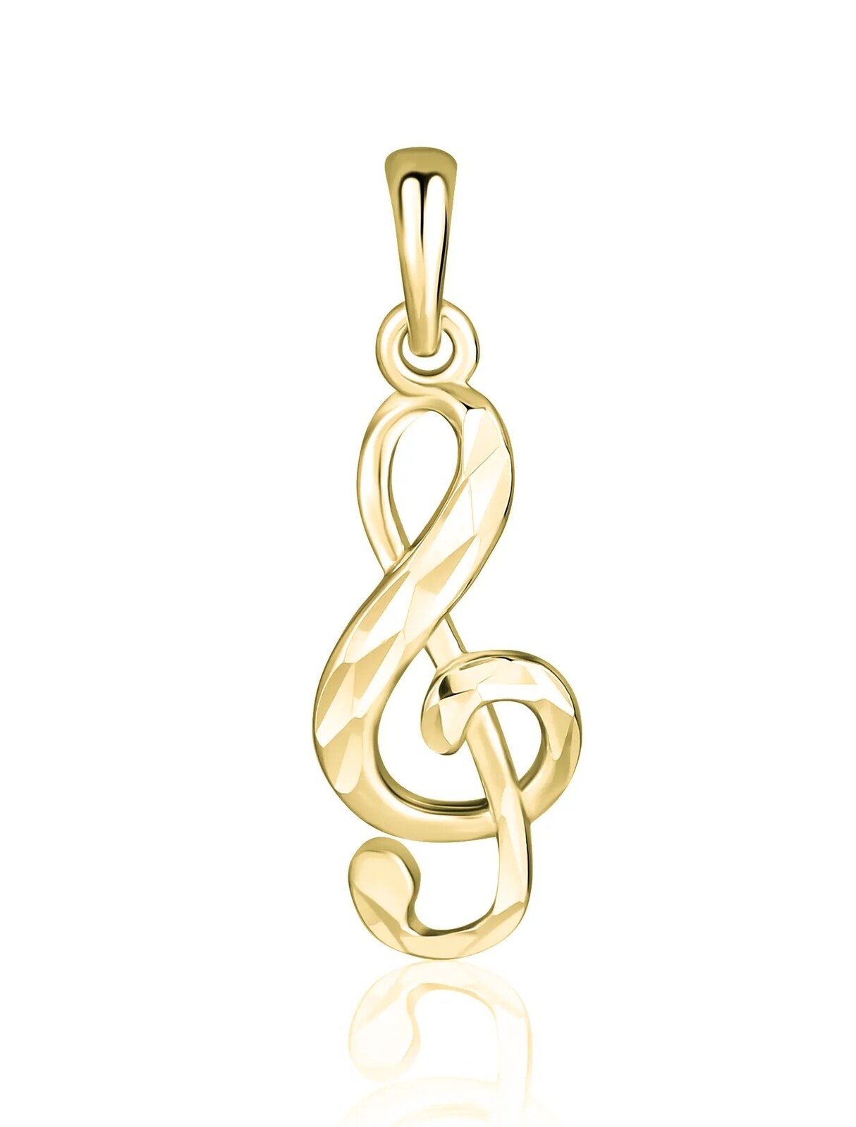 JVD Pozlacený přívěsek Houslový klíč SVLP1115XH2GO00