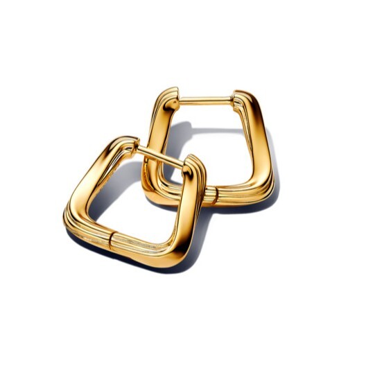 Pandora Kroucené malé pozlacené náušnice Essence Shine 263875C00