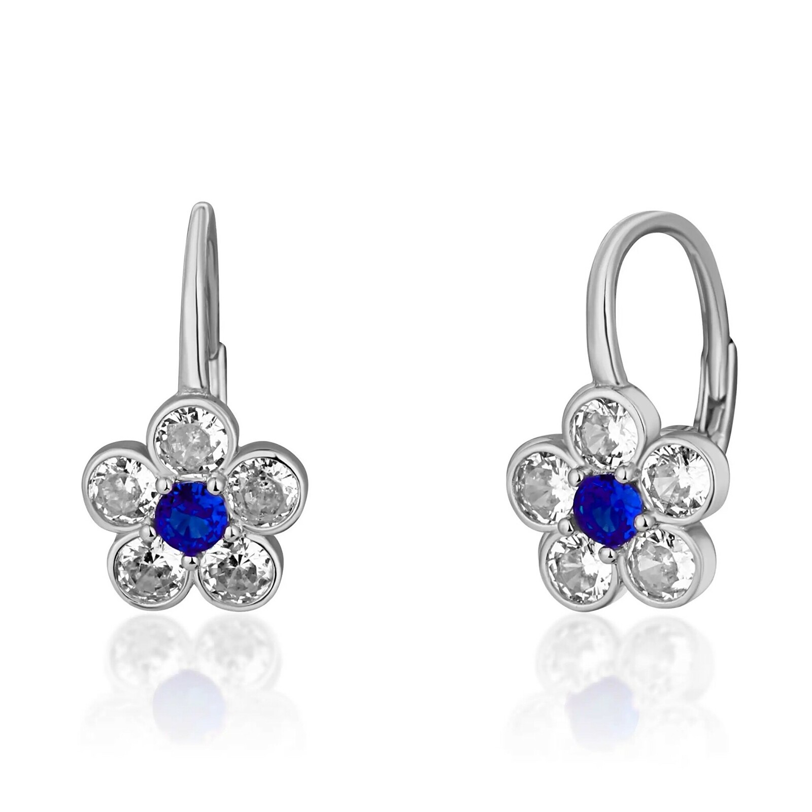 JVD Úchvatné stříbrné náušnice Kytičky SVLE1505XH2BM00