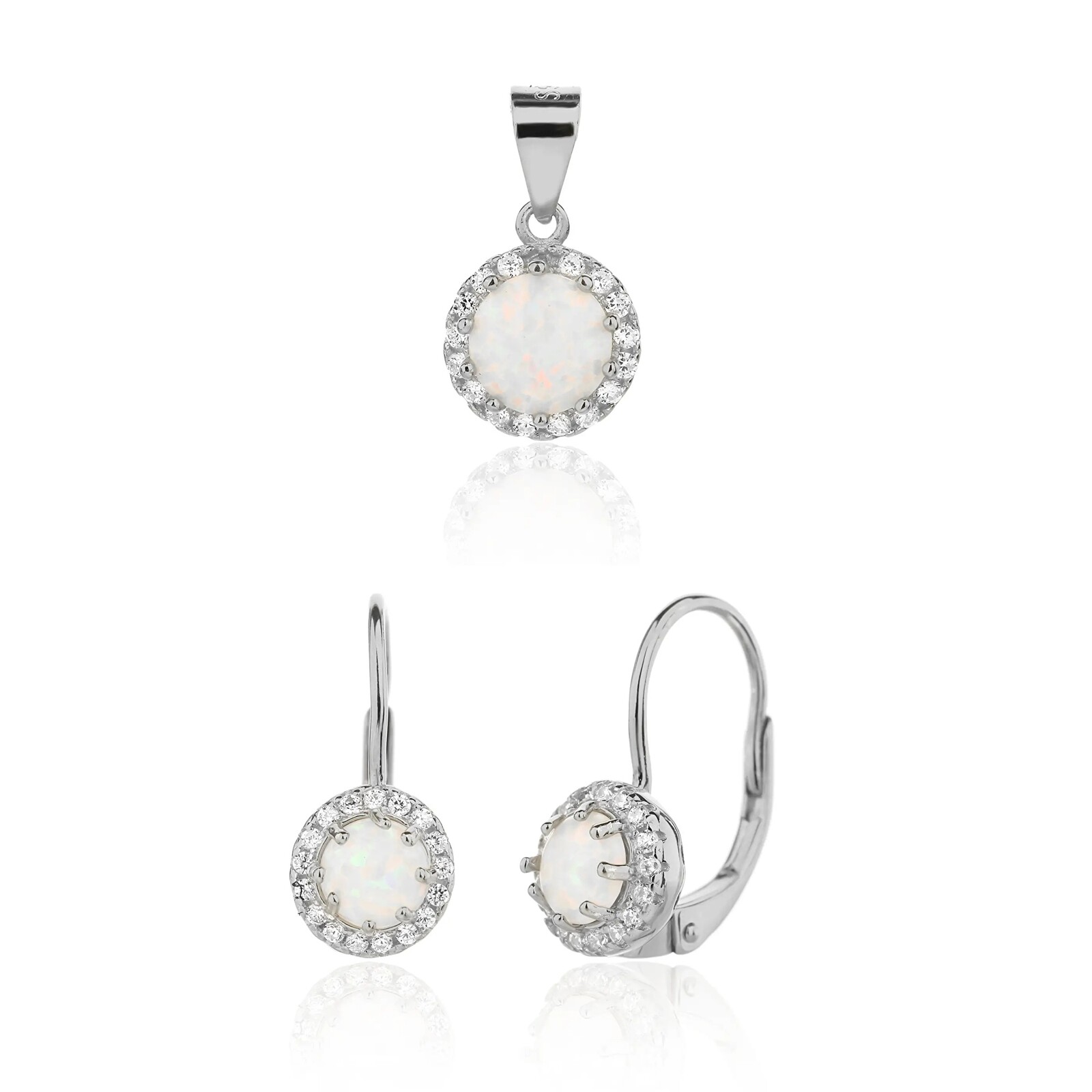 JVD Elegantní stříbrná sada šperků SVLS0121SJ6O100 (přívěsek, náušnice)