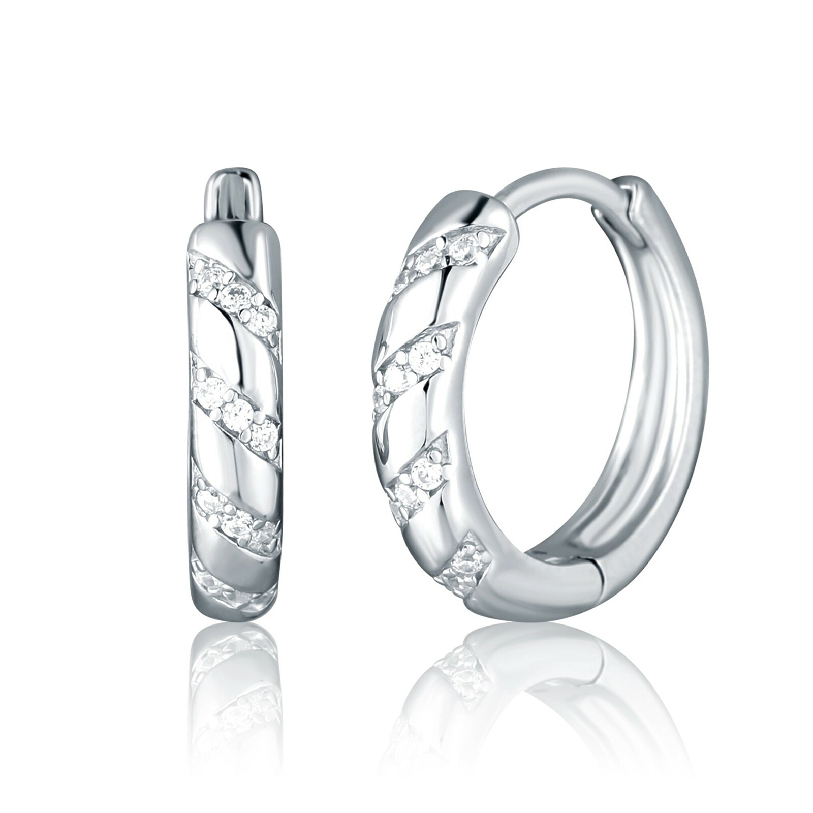 JVD Nadčasové stříbrné kruhy se zirkony SVLE2866X610000