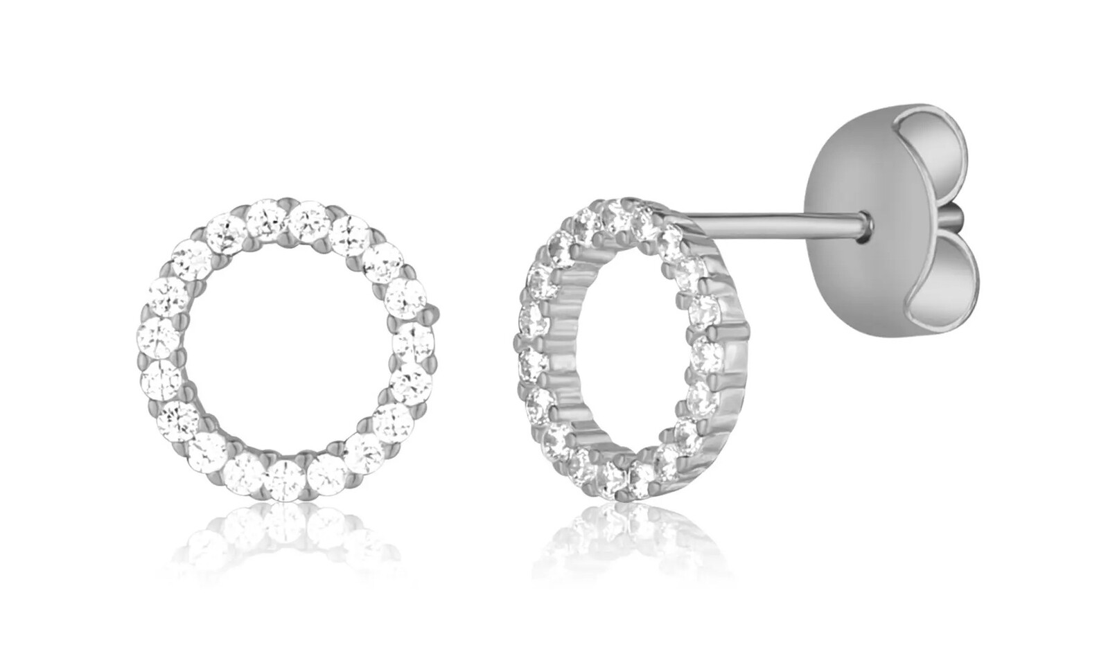 JVD Elegantní stříbrné náušnice se zirkony SVLE3254XD5BI00