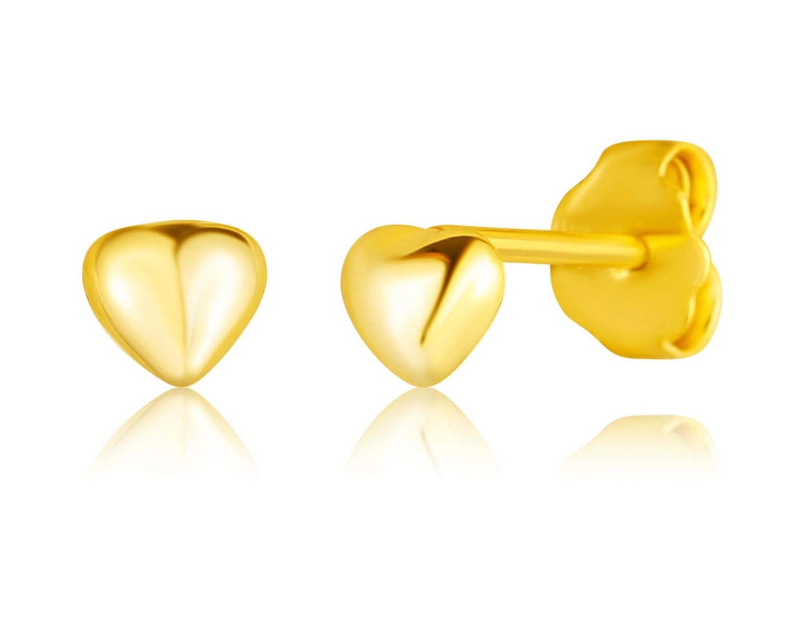 JVD Drobné pozlacené náušnice Srdíčka SVLE3264XF3GO00