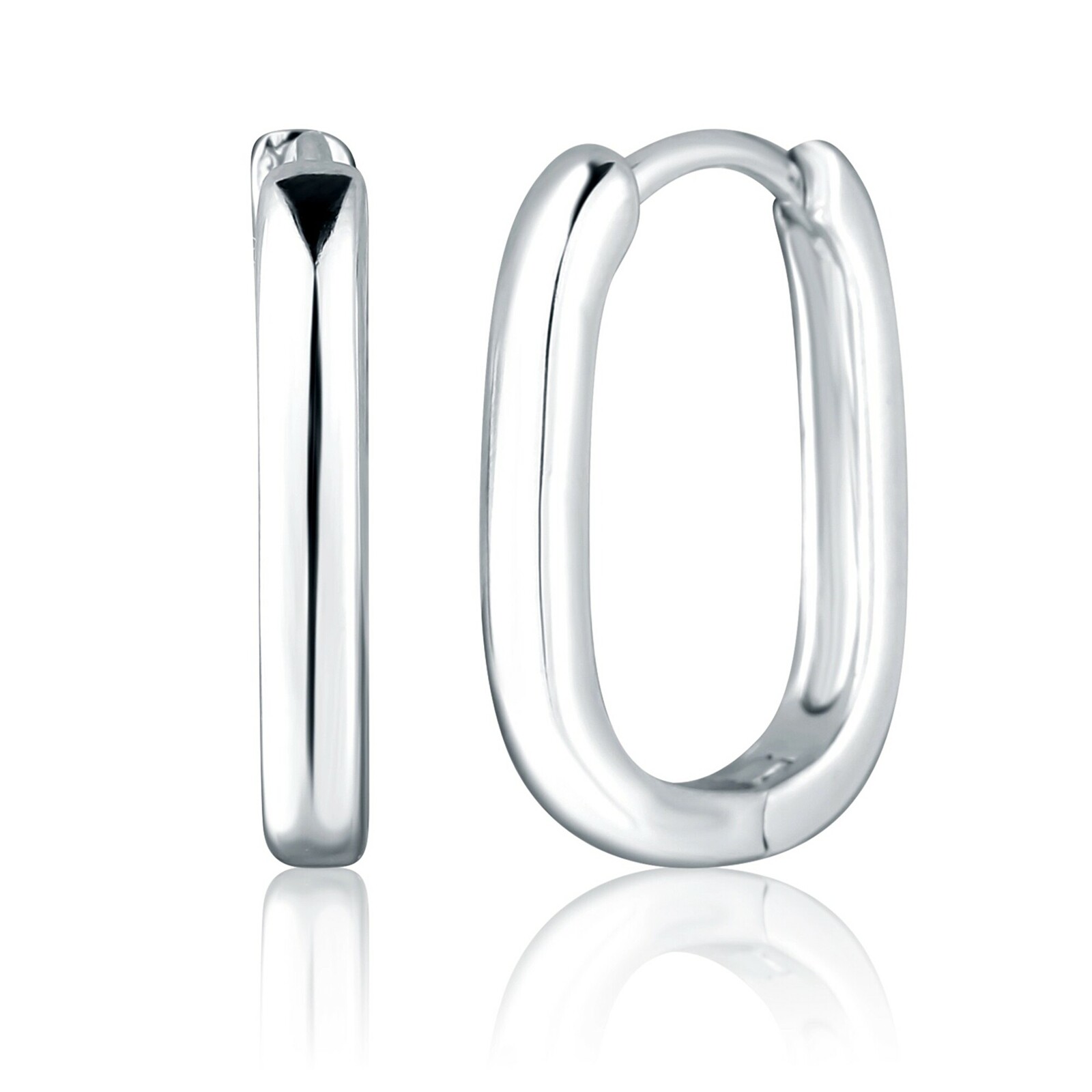 JVD Minimalistické oválné stříbrné náušnice SVLE2883X610000