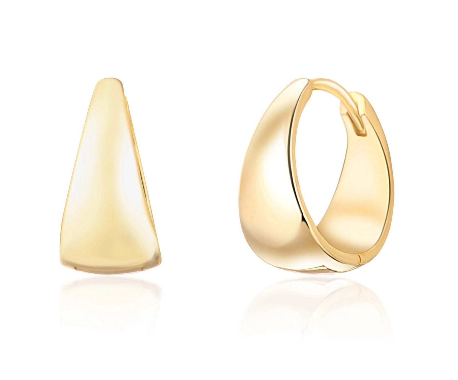 JVD Elegantní pozlacené kruhové náušnice SVLE1134XH2GO00