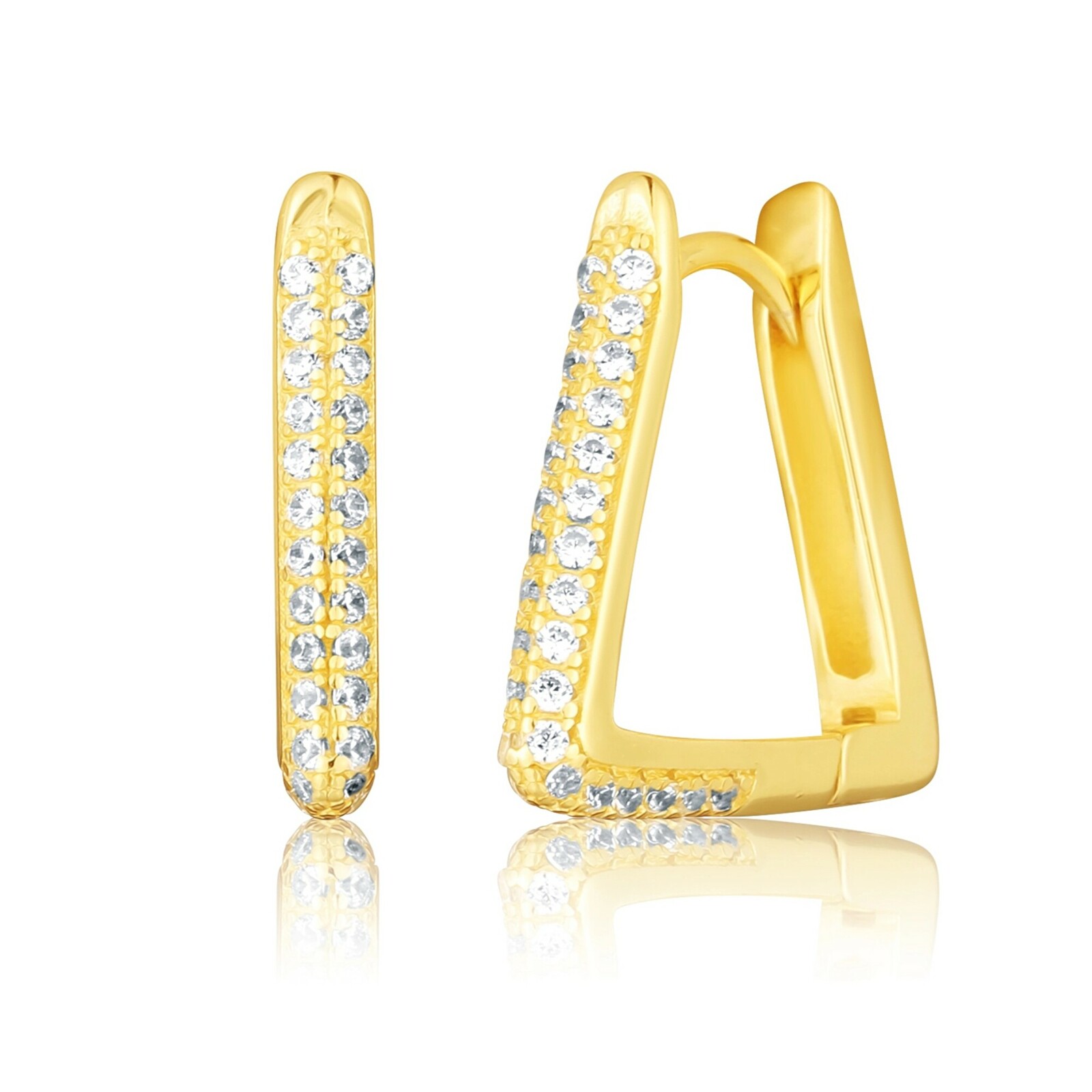 JVD Módní pozlacené náušnice SVLE3099XH2GO00