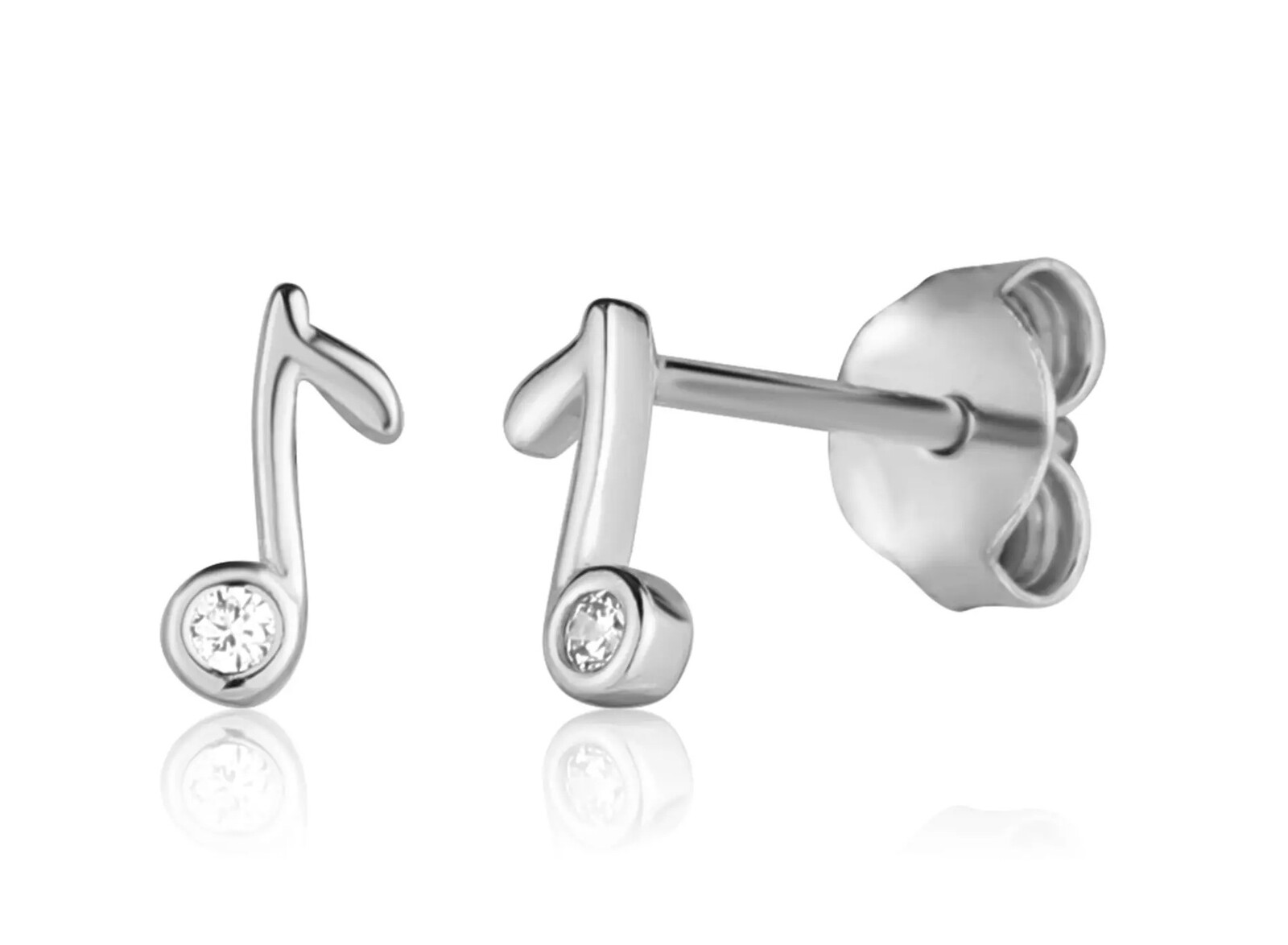 JVD Roztomilé dívčí náušnice Nota se zirkony SVLE1825XH2BI00