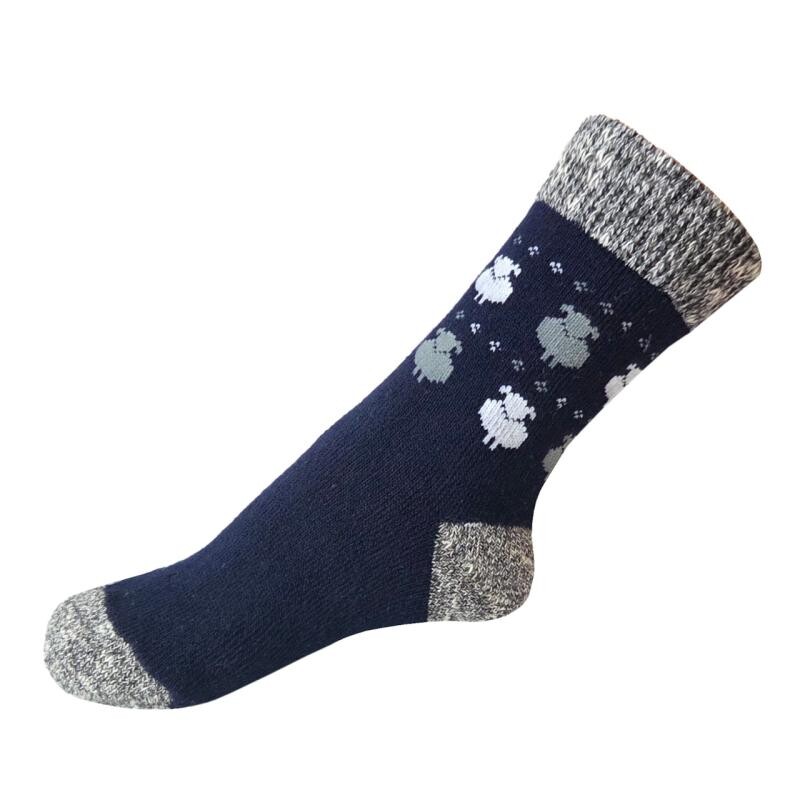 Knebl Hosiery Art.18 Dětské zimní ponožky Knebl - ovečka modré