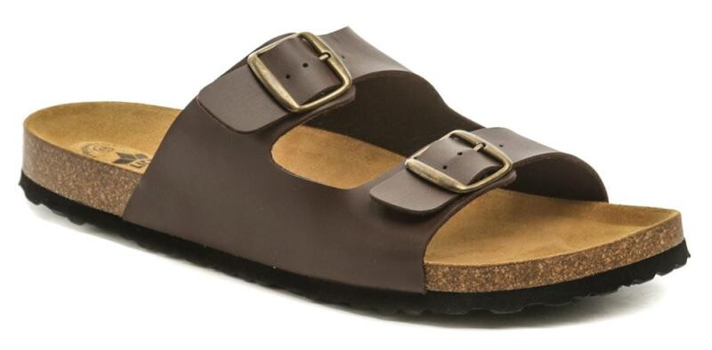 Lico 560073 hnědé pánské nadměrné nazouváky