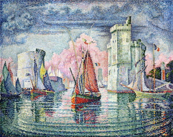 Paul Signac Plakát, Obraz - The Port at La Rochelle, 1921, Paul Signac, 40 × 30 cm
