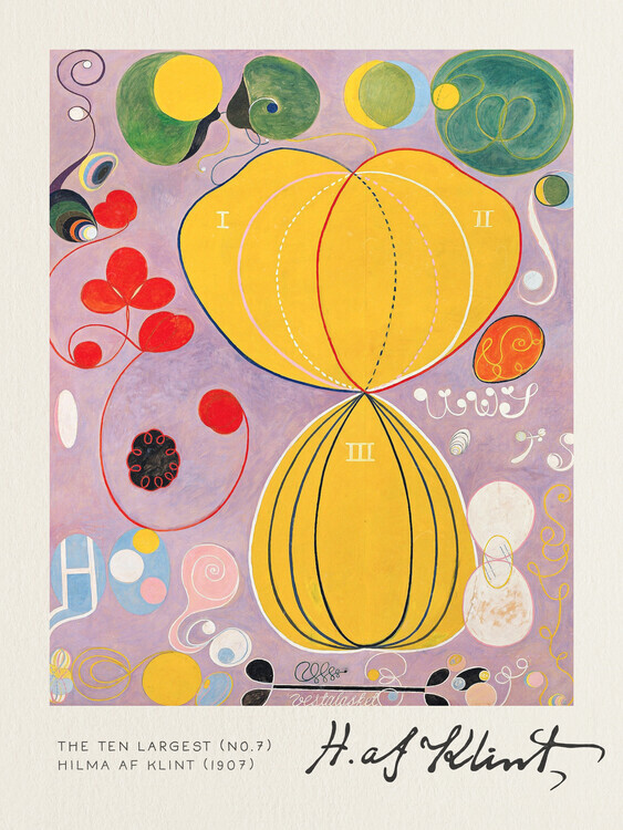 autor Plakát, Obraz - The Ten Largest (No 7) - Hilma af Klint, 30 × 40 cm