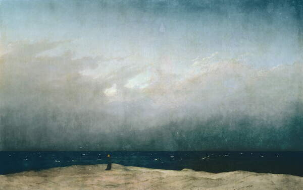 Friedrich, Caspar David Plakát, Obraz - Monk by the Sea, 1808-10, Friedrich, Caspar David, 40 × 26.7 cm
