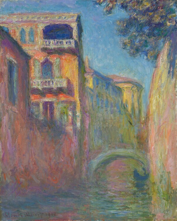 Claude Monet Plakát, Obraz - The Rio della Salute (1908), Claude Monet, 30 × 40 cm