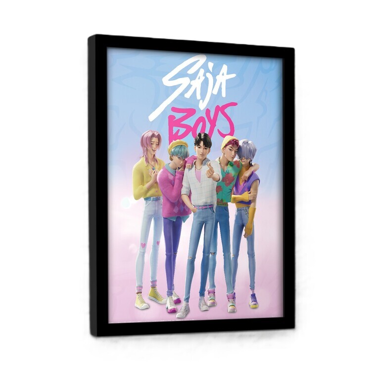 PYRAMID Obraz na zeď - K-Pop Demon Hunters - Saja Boys, 35 × 45 cm