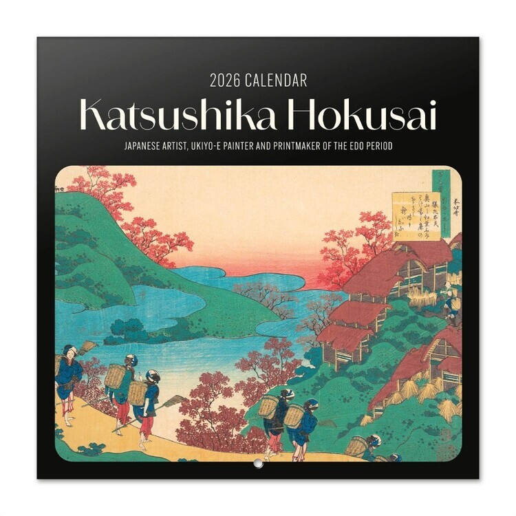 GRUPO ERIK Kalendář 2026 Hokusai, 30 x 30 cm