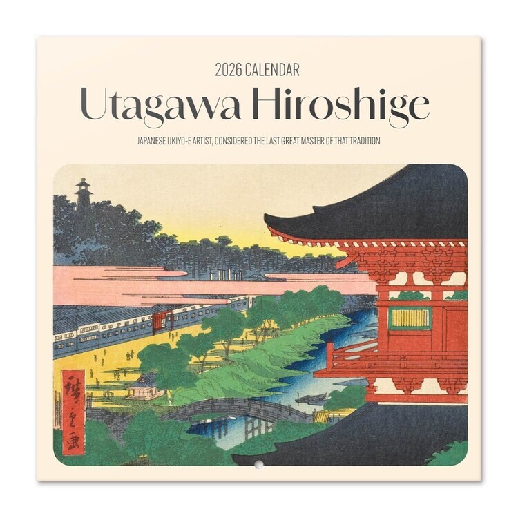 GRUPO ERIK Kalendář 2026 Hiroshige, 30 x 30 cm