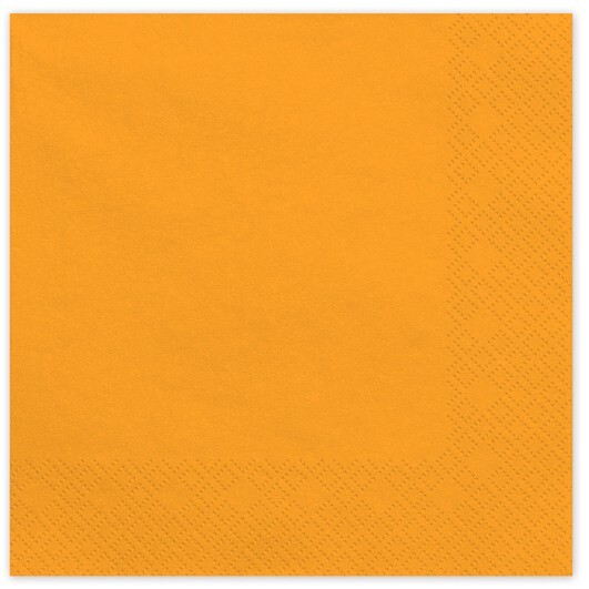 Ubrousky papírové pomerančové 33x33 cm 20 ks