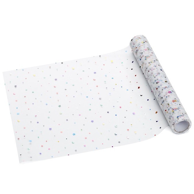 Šerpa na stůl s hvězdičkami 35cmx9m