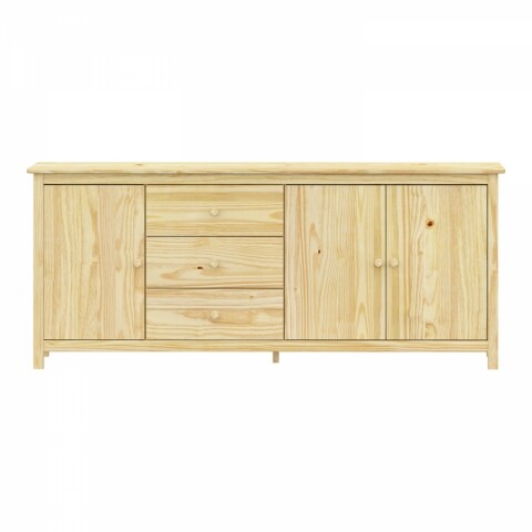 Komoda masiv borovice 3 dveře + 3 zásuvky TORINO Akce, super cena, doprava zdarma Idea