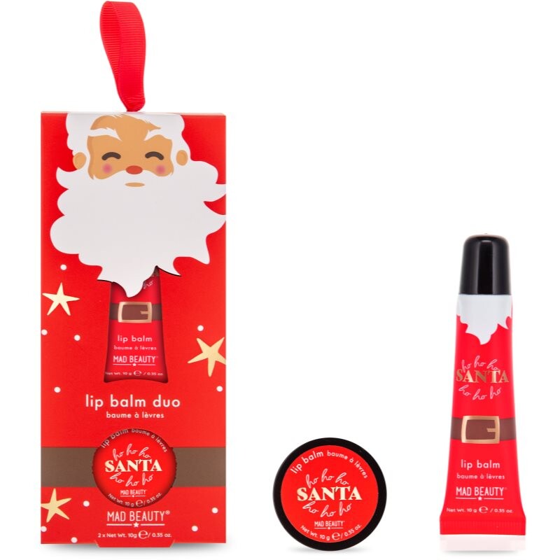 Mad Beauty HoHo Holiday Lip Balm Duo vánoční dárková sada na rty