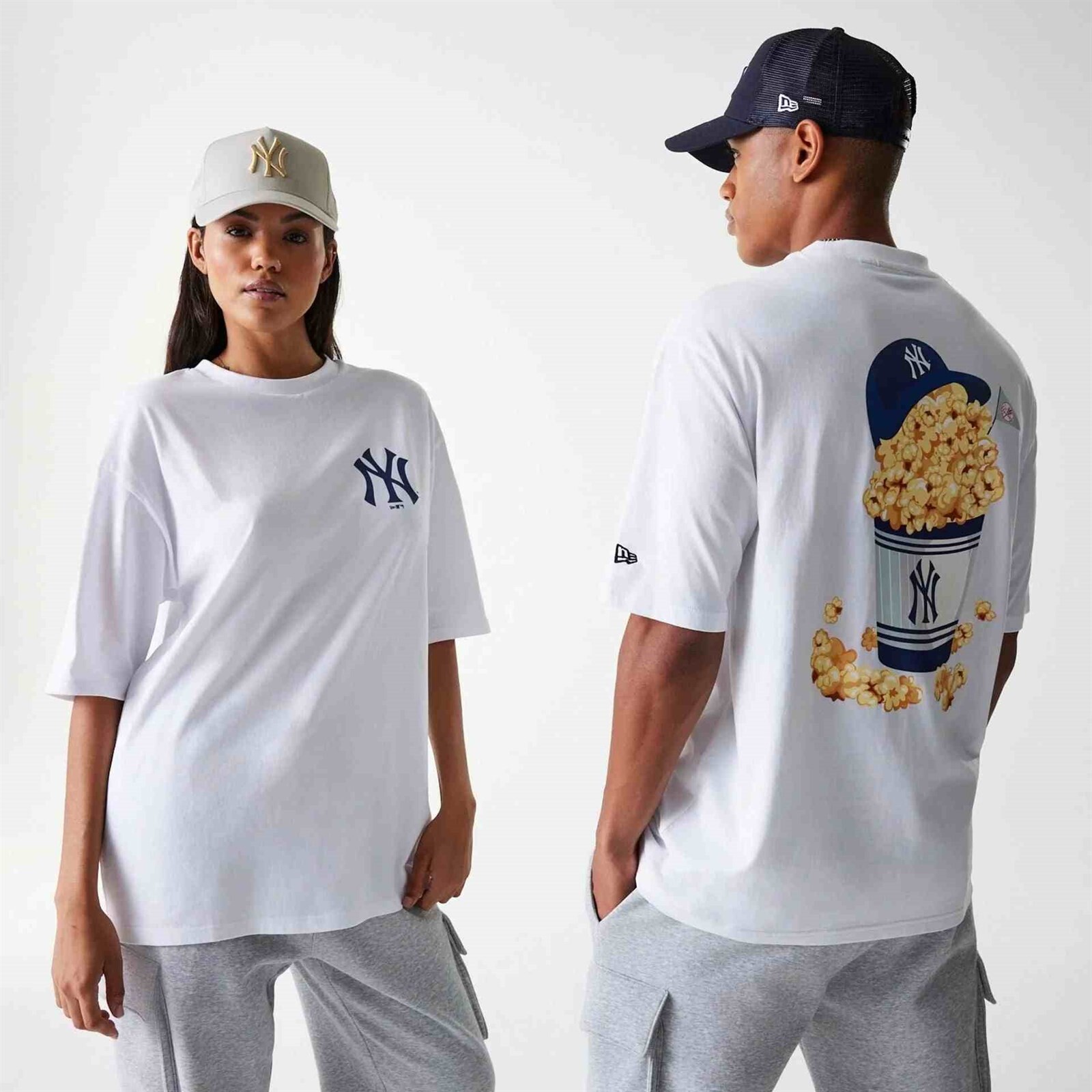 triko NEW ERA - Mlb Food Graphic Neyyan Whi (WHI) velikost: M