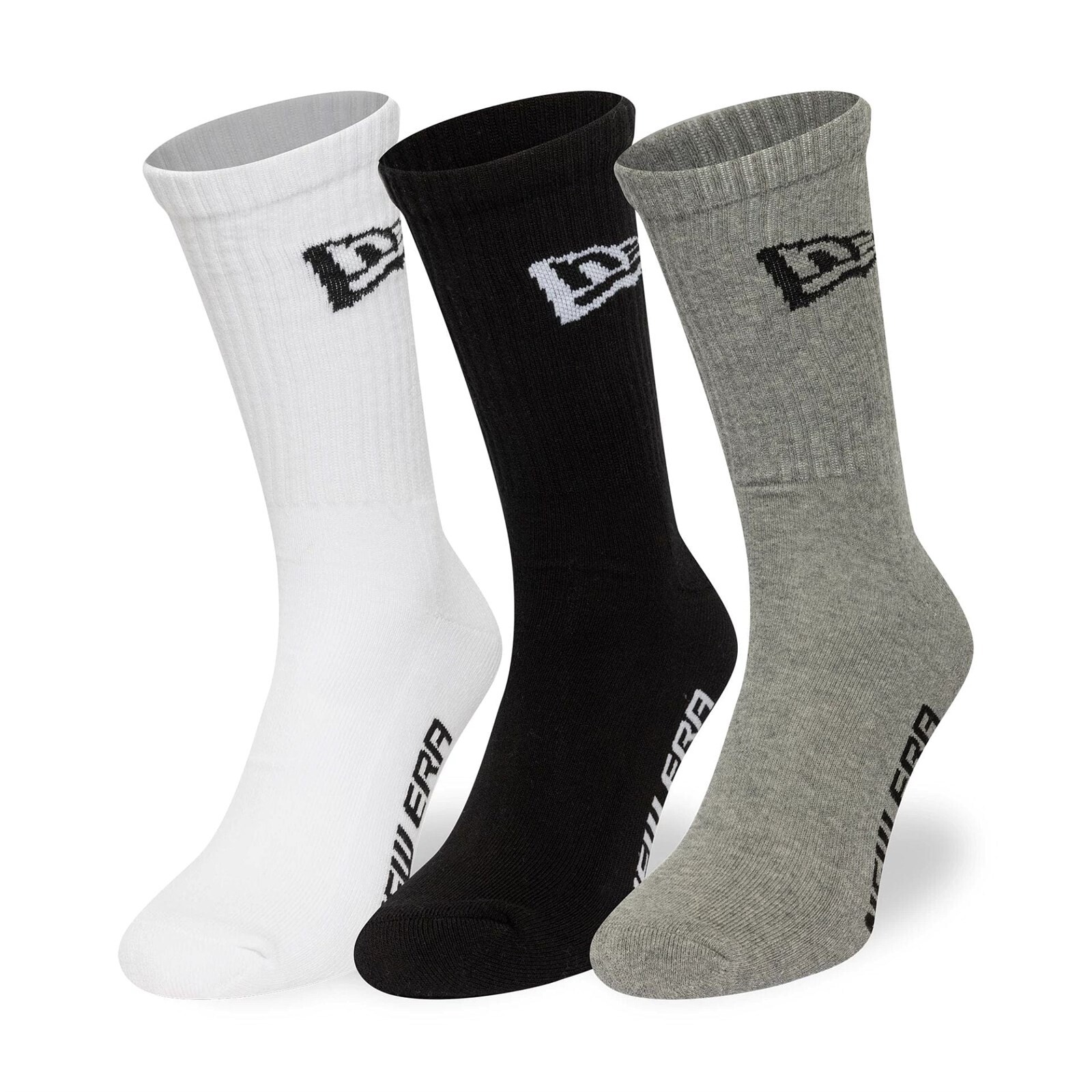 ponožky NEW ERA - Flag Crew Socks 3Pk Whigrablk (WHIGRABLK) velikost: 43-46
