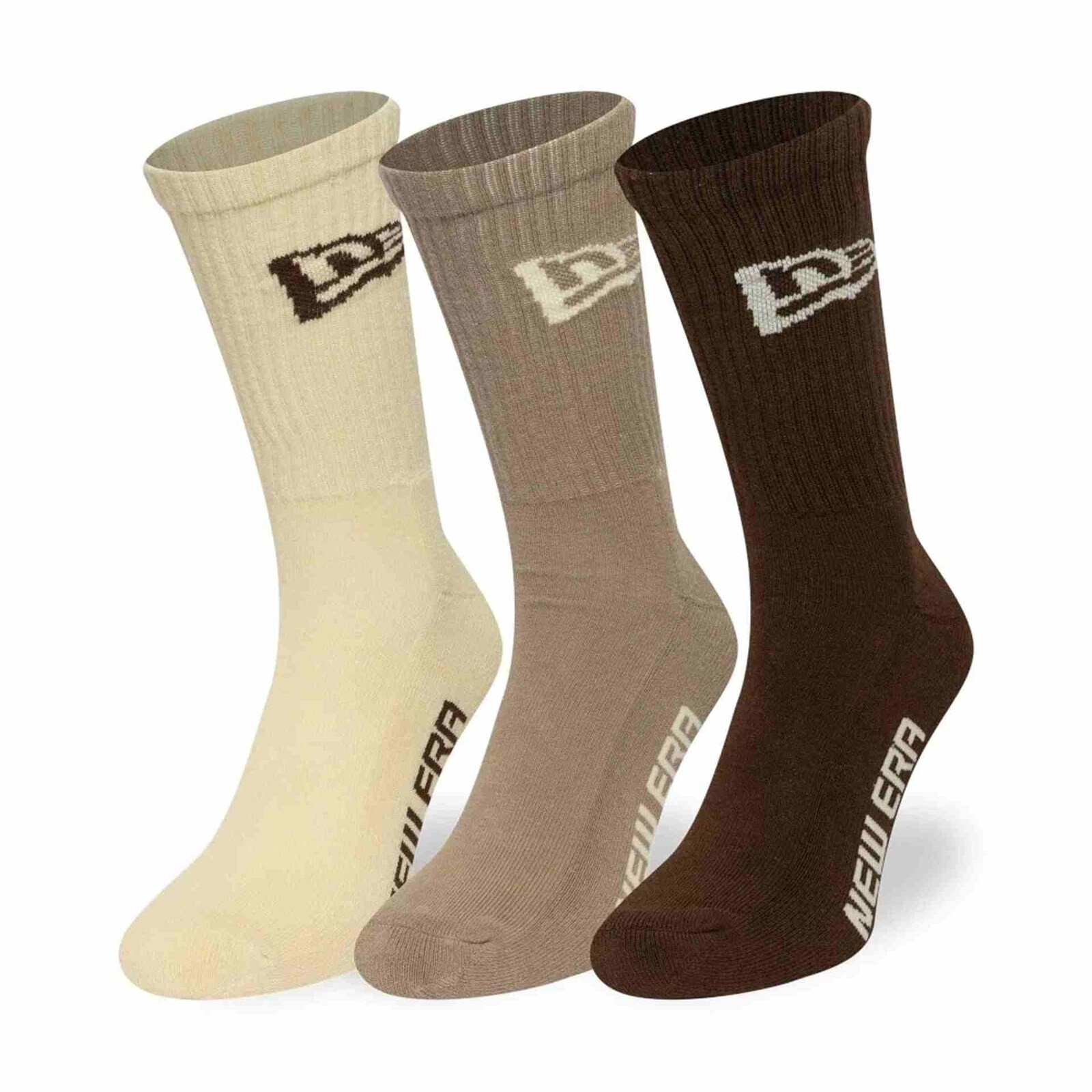 ponožky NEW ERA - Flag Crew Socks 3Pk Ltcdauabr (LTCDAUABR) velikost: 35-38