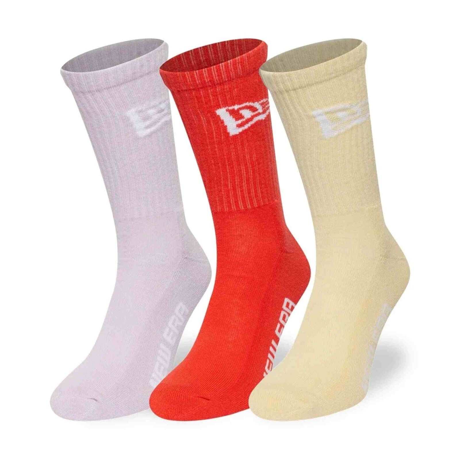 ponožky NEW ERA - Flag Crew Socks 3Pk Pklpslltc (PKLPSLLTC)