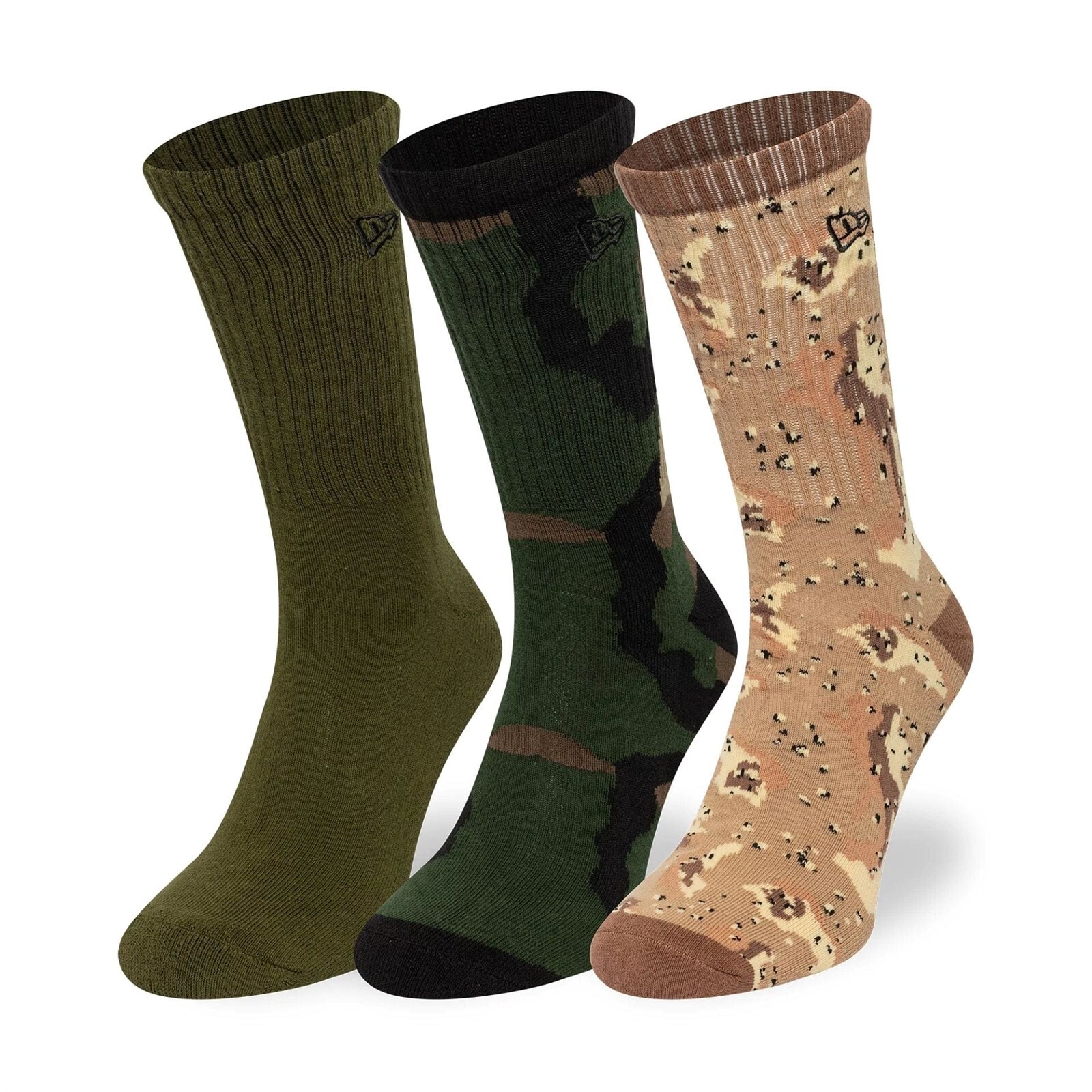 ponožky NEW ERA - Camo Crew Socks 3Pk Nov (NOV) velikost: 35-38