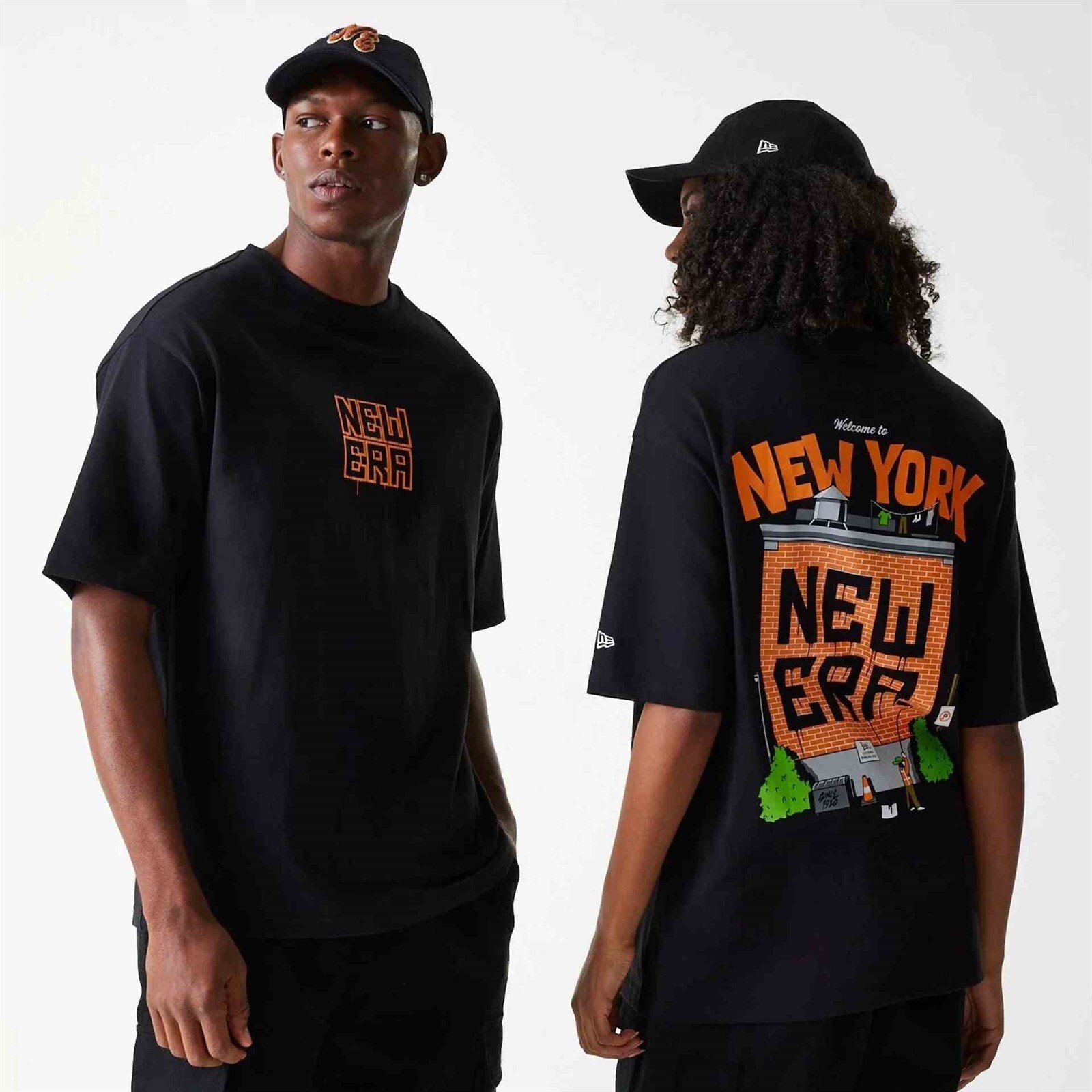 triko NEW ERA - Graphic 2 Blk (BLK) velikost: S