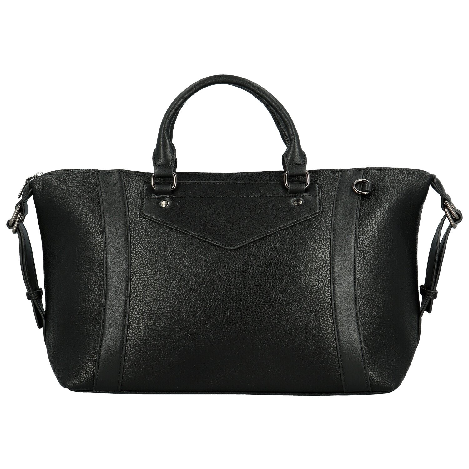 Módní dámská koženková kabelka do ruky Marilla, černá