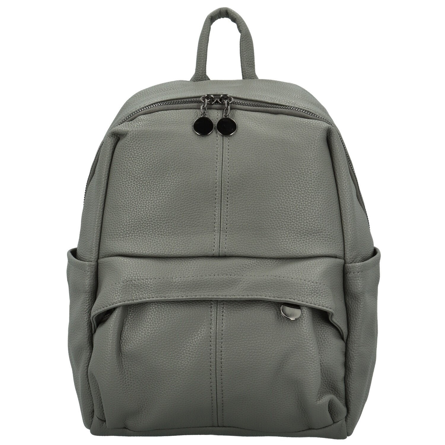 Trendy dámský koženkový kabelko-batoh Toska, šedý