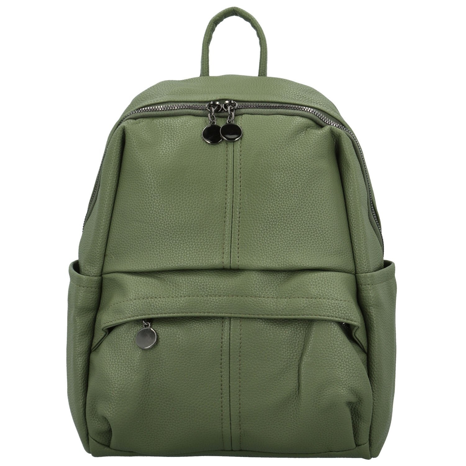 Trendy dámský koženkový kabelko-batoh Toska, zelený