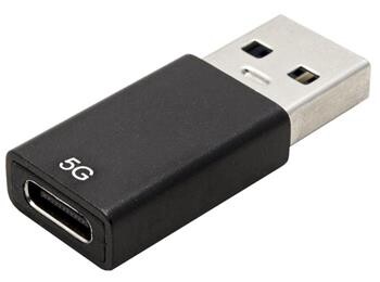 Roline USB 5Gbps redukce USB3.0 A(M) - USB C(F), černá