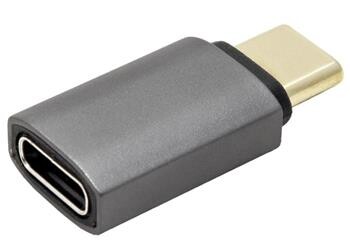 Roline Redukce USB4 40Gbps, USB C(M) - USB C(F), stříbrná