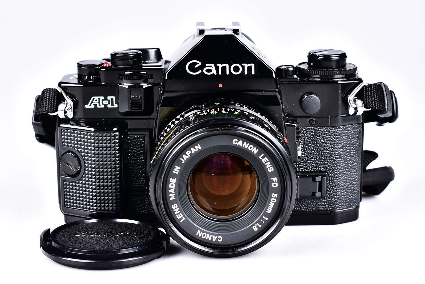 Canon A-1 + FD 50 mm f/1,8 bazar