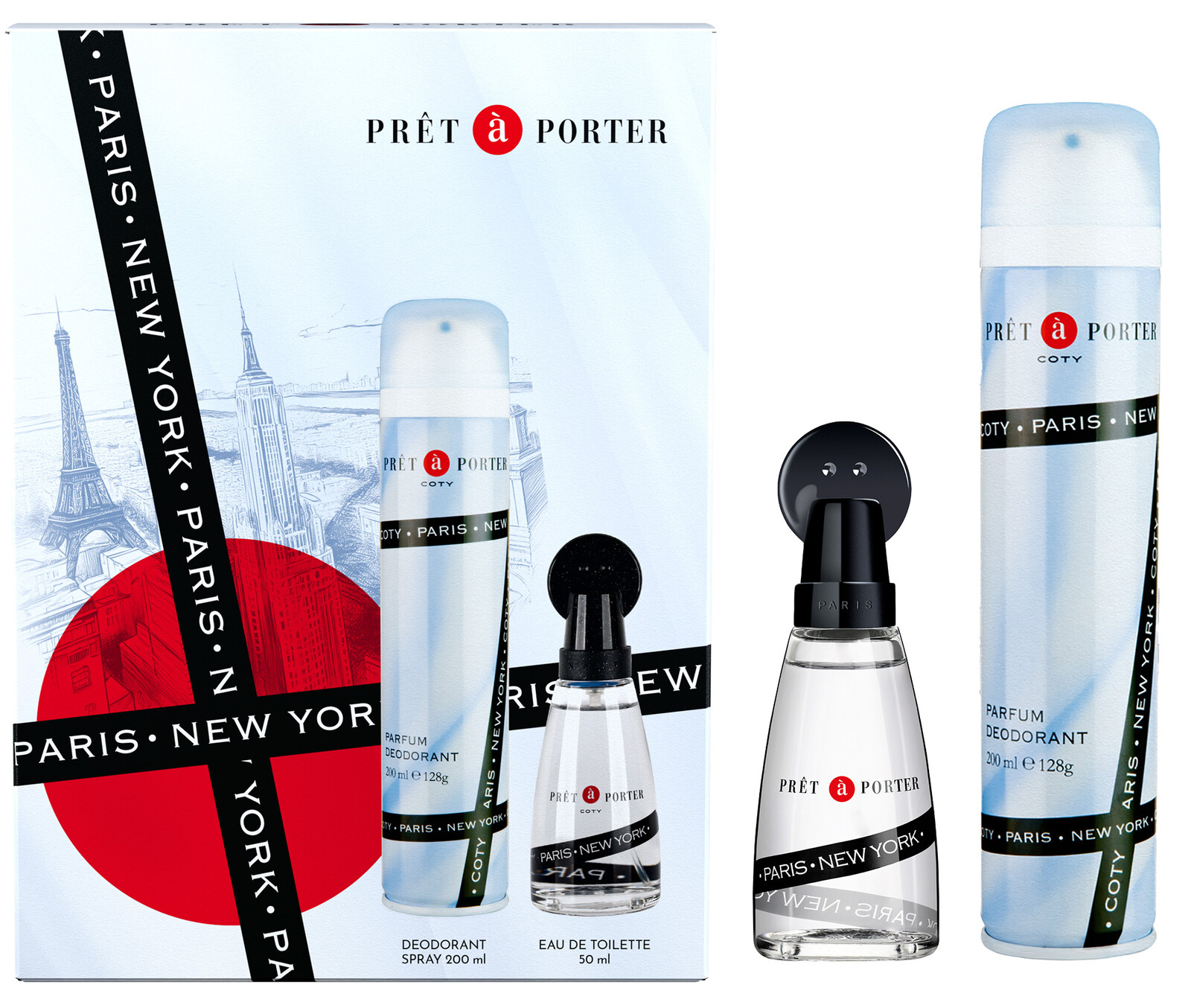 Coty Prêt à Porter - EDT 50 ml + deodorant ve spreji 200 ml