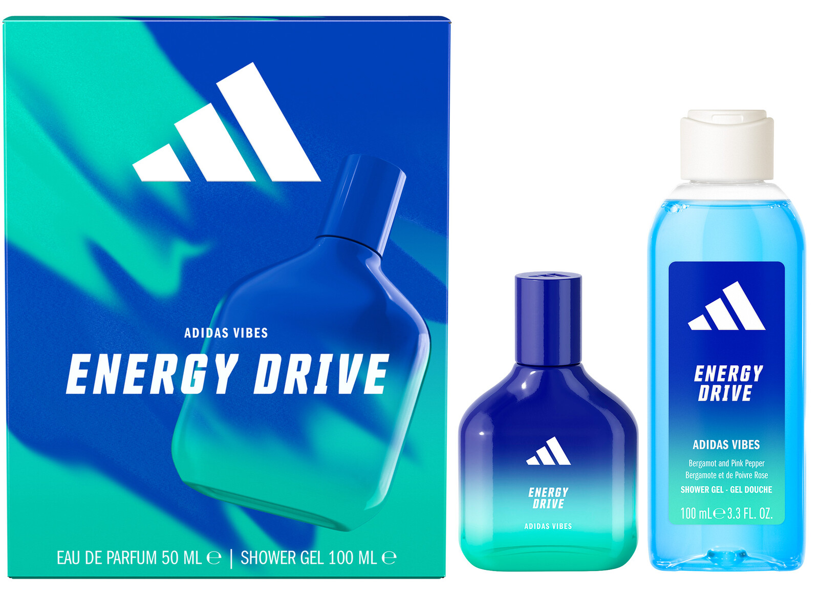 Adidas Energy Drive - EDP 50 ml + sprchový gel 100 ml