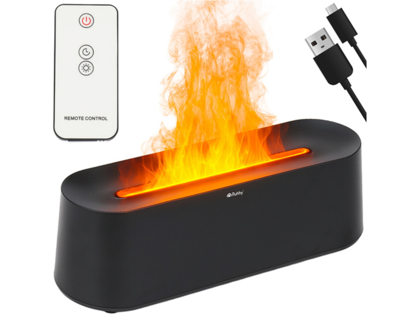 Ruhhy Difuzér zvlhčovač vzduchu 250 ml černý