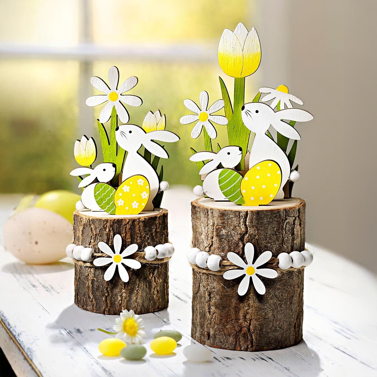 Weltbild Dřevěná dekorace Velikonoce, sada 2 ks
