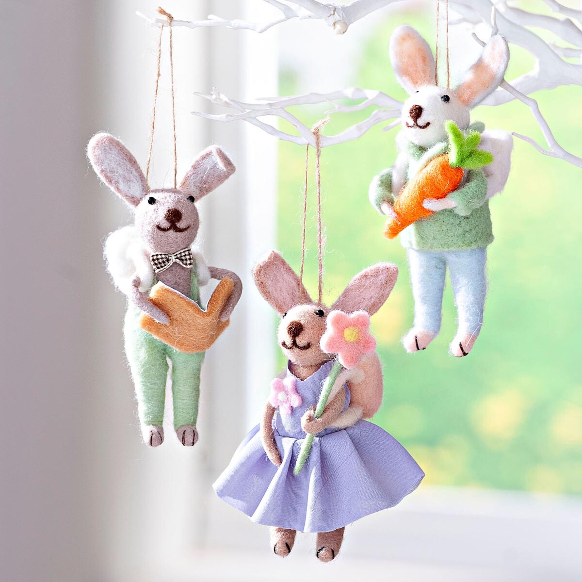 Weltbild Velikonoční ozdoby Králíčci, sada 3 ks