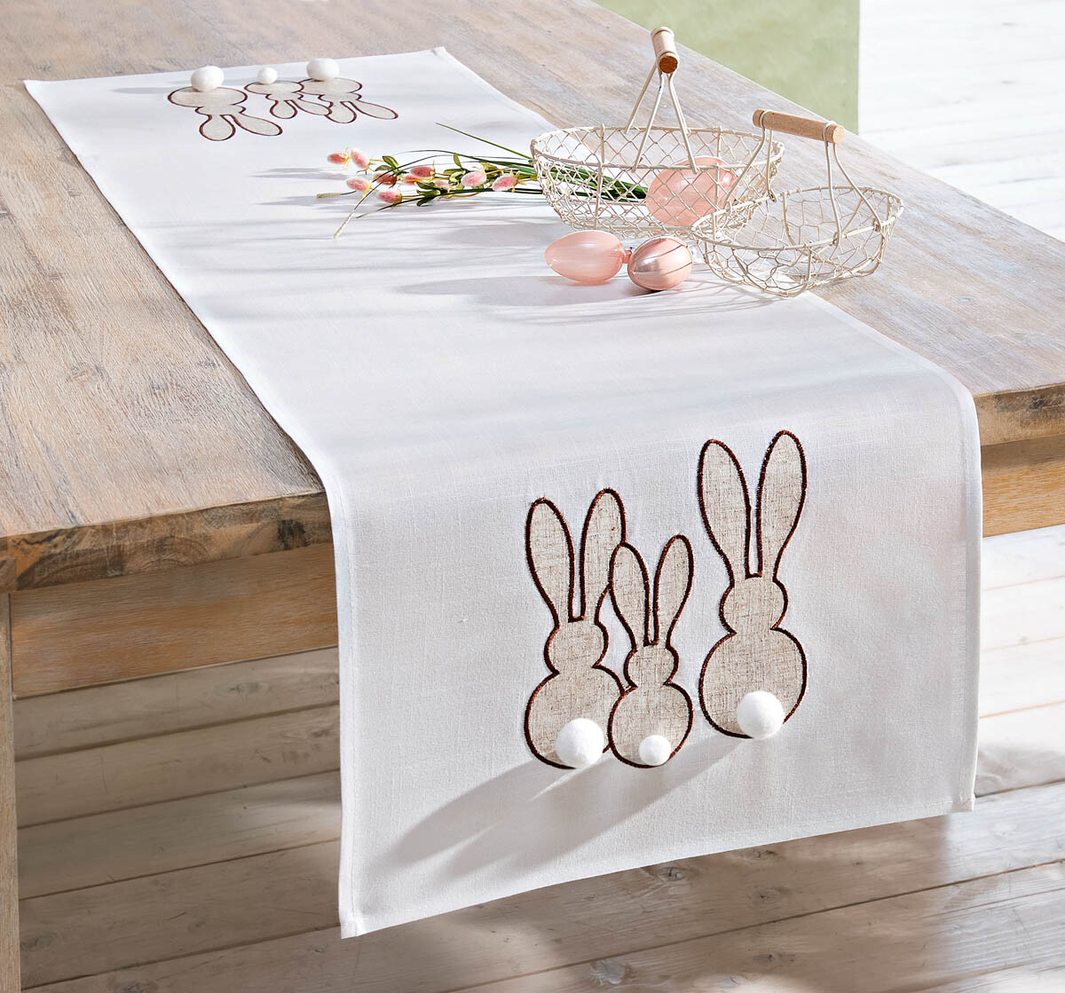 Weltbild Běhoun na stůl Zaječí siluety, 140 x 40 cm