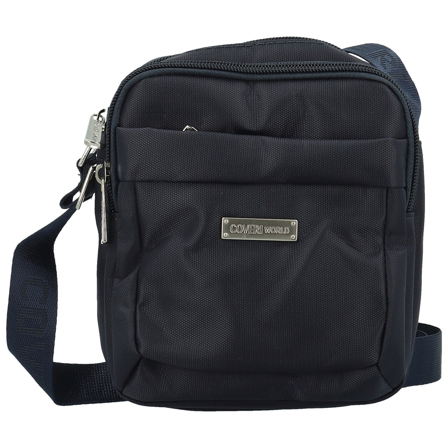 Stylová pánská textilní crossbody taška Coveri Maik, tmavě modrá