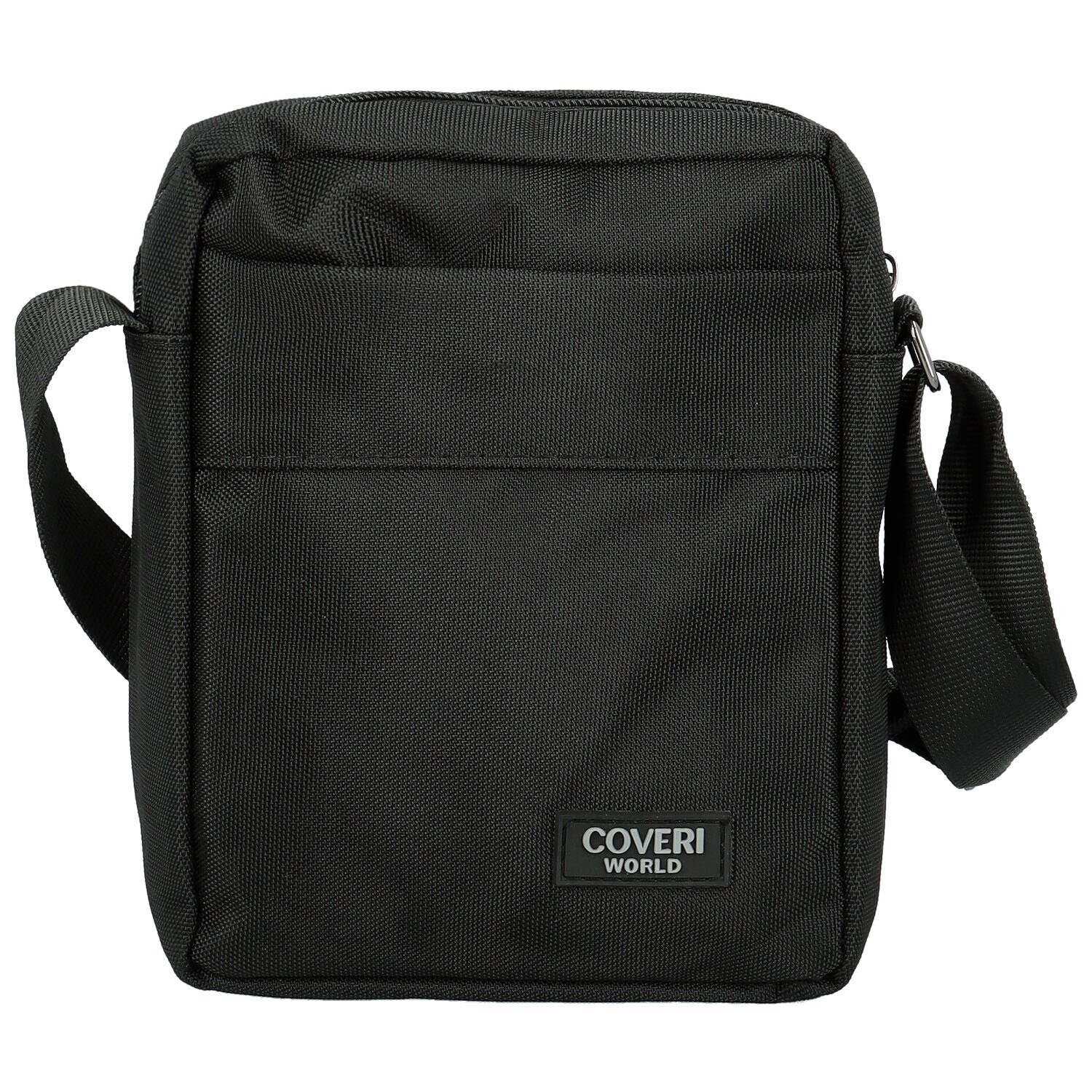 Trendy pánská textilní crossbody taška Coveri Tamir, černá